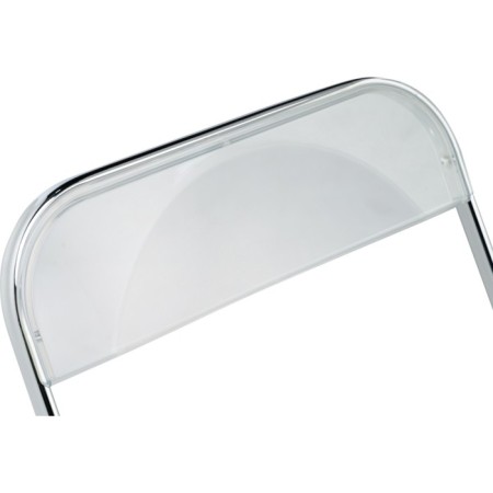 Fold plastic stool, metal/plastic, transparent 43x46x81 cm-7