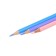 Pencils 12 colors, Devente Trio Mega Soft Pastel, three -sided case, super soft, 4M, 3 mm neckline, pastel colors