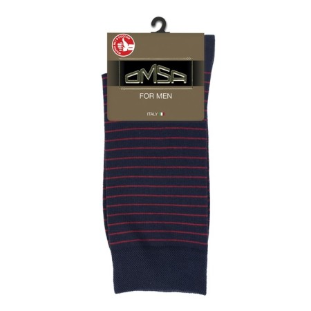 Male socks Omsa Style, size 42-44, Rosso color
