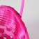 Wicker basket, bamboo, d21/13xh14/29 cm, pink