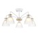 Suspended chandelier Ambrella Light, Modern, TR9567, 5HE27, white color