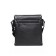 Bag Cross-Body Men, genuine leather, de-gosa black, 22x6x25 cm