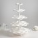 Casket stand stand, 5 tiers, white color