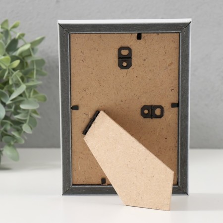 Photo frame Plastic Gallery 10x15 cm, 636461 white with gold (plastic screen)-3