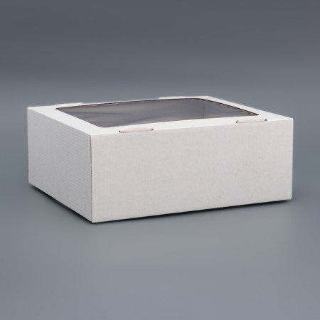 Box the team, cover is "white" with a window 25x21x10 cm-1