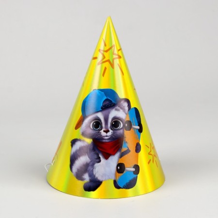 Holographic cap "raccoon"-2