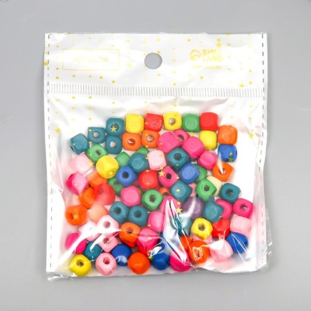 Beads for creativity tree "Multi -colored square" set 20 grams 0.8x0.8 cm-2