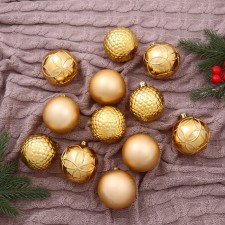 Set of balls plastic D-6 cm, 12 pcs 
