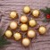Set of balls plastic D-6 cm, 12 pcs "kiar" gold