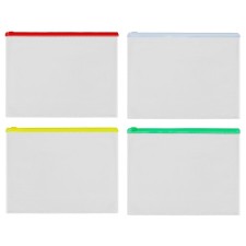 Set folder-convert with zipper 12 pieces, A4 120MKR format is transparent, zipper size 33 x 23.7 cm
