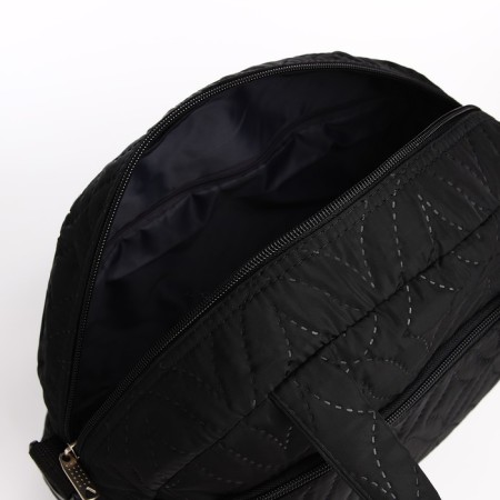 Sports bag with lightning, external pocket, long belt, black color-2