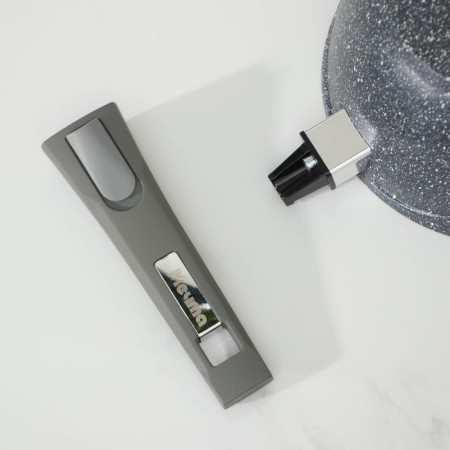 Set of dishes No. 1 granite, 3 objects: pan D = 26 cm, bucket 1.7 l, pot 5 l, covers, anti -stick coating-13
