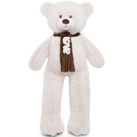 Soft toy "Bear Philip", beige color, 130 cm-5
