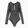 Swimsuit female adhesive minku color black, size 48