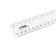 Line 30 cm Istanm, plastic, 2 scales, transparent, colorless, euro suspension