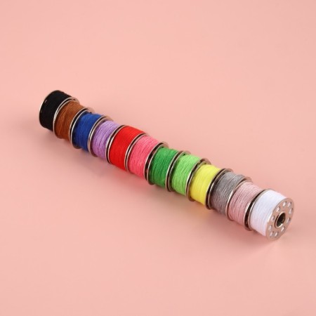 A set of rumps with threads, d = 20 mm, 12 pcs, metal, color mix-3