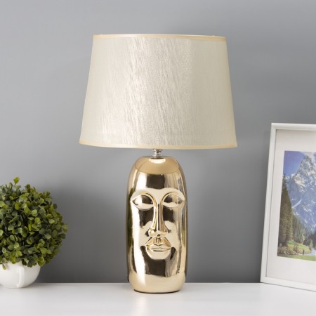 Table lamp with lampshade Risalux "Ricardo", E27, 40 W, Figure base, 30 × 30 × 48 cm-2
