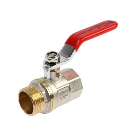 Balloon tap STT, internal/outer thread 3/4 ", handle, nickelly brass