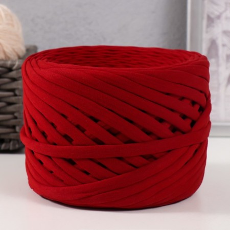 Knitted yarn, width 7-9 mm, 100m/295 gr ± 10% (11 - terracotta)