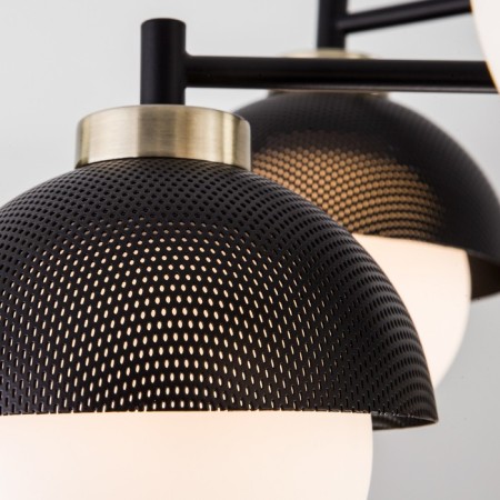 NoCciola chandelier, 8x60W E27, black color-2