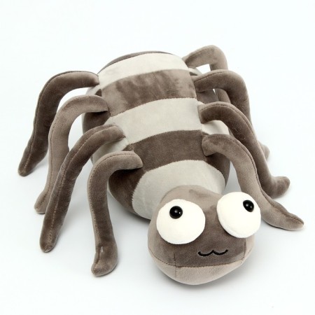 Soft toy "Spider", 27 cm, color gray color-3