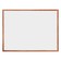 Magnetic marker board 90x120 cm, calligrata, in a wooden frame (dark stain)