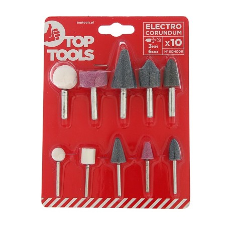 Set of grinding stones TOP TOOLS 60H006, 10 pcs-2