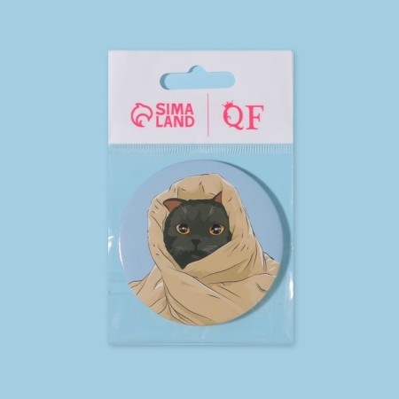 Pocket mirror "cat", d = 7 cm, multi -colored-5