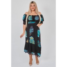 Female dress, size 58, black color