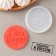 Silicone Mold for Cloudberries and Chocolate "Happy Birthday", D = 7 cm, Color Transparent