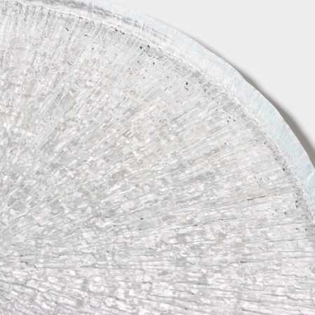 Glass plate dining with the side "Nuuk", d = 28 cm-4