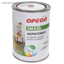 Enamel halo acrylic red glossy 0.9 kg
