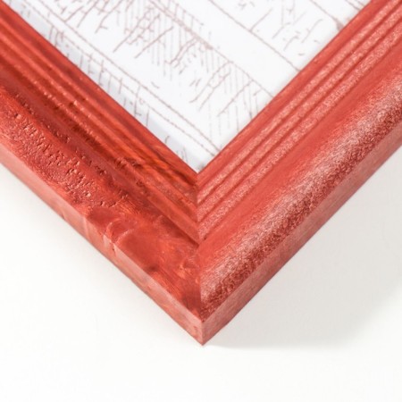 Photo frame pine С20 red 21x30 cm (plastic screen)-4