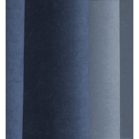 Set of curtains "Canvas", size 200x250 cm, 2 pcs, blue, mararengo color-4