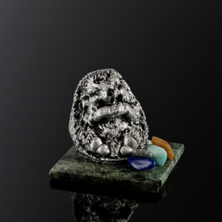Souvenir "Hedgehog", 5x5x4 cm, coil, gypsum, mix