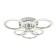 LED ceiling LED with Ambrella Light, Original, Fa414, 6xled, 90 watts, 6750LUM, 3000-6400K, chromium color