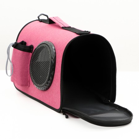 Board-carrier with an organizer and porthole, 43 x 24 x 28 cm, pink-11