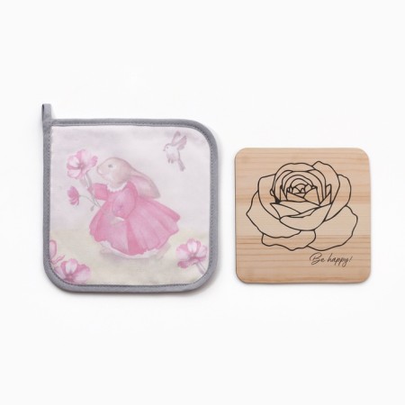 Kitchen "Sunny Day" Square 19x19cm, hot stand-1