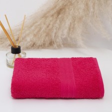 Trick towel 50x90 cm, raspberry, 440 g/m2, cotton 100%
