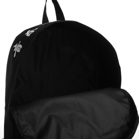 School textile backpack with print on the upper part, 38x29x11 cm, black color-7