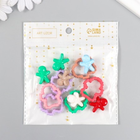 Busina for creativity plastic "Pechek-designer" mix 3.1x2.8x0.7 cm-2