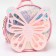 Baby backpack on lightning, pink color