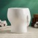 Figure pot "Girl's head" white, 16x14x16cm