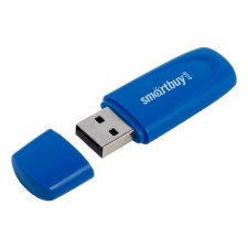 Flash drive SMARTBUY 4GB2SCB, 4 GB, USB2.0, Thu up to 15 MB/s, PBLUS up to 12 Mb/s, blue