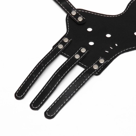 Muzzle of pressed leather adjustable, No. 4, DN 8.8 cm, OM 29-35 cm, black-8