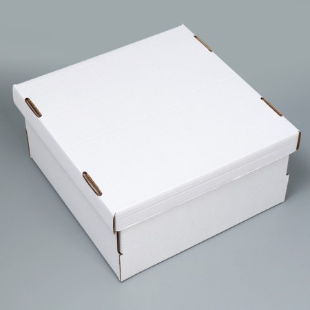 Cake box, confectionery packaging "White", 29 x 29 x 15 cm