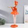 Souvenir Polystone stand "Girl Mishka's ears" Orange 69x30x25 cm