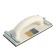 Tundra mesh holder, plastic, metal clamps, 230 x 105 mm