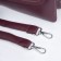 Cross-Bodi bag with zipper, burgundy color