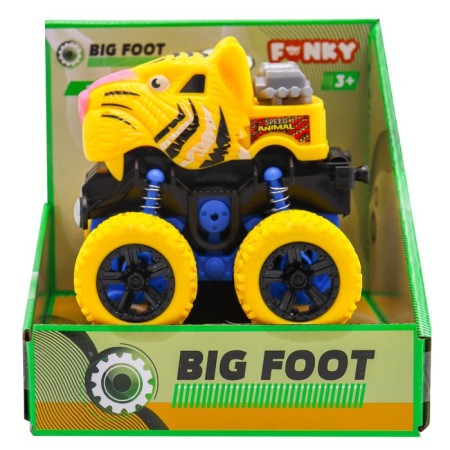 Friction Funky Toys "Tiger", 4x4, springs, yellow wheels-1